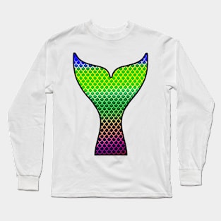 Mermaid Tail Save The Mermaids Rainbow Ocean Long Sleeve T-Shirt